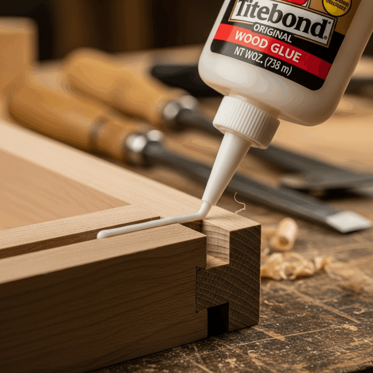 wood glue being applied to a tight dovetail joint in furnitu 20260331 100601