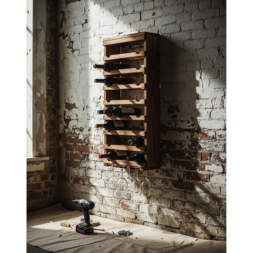 Build a Wall-Mounted Wine Rack in 3 Hours