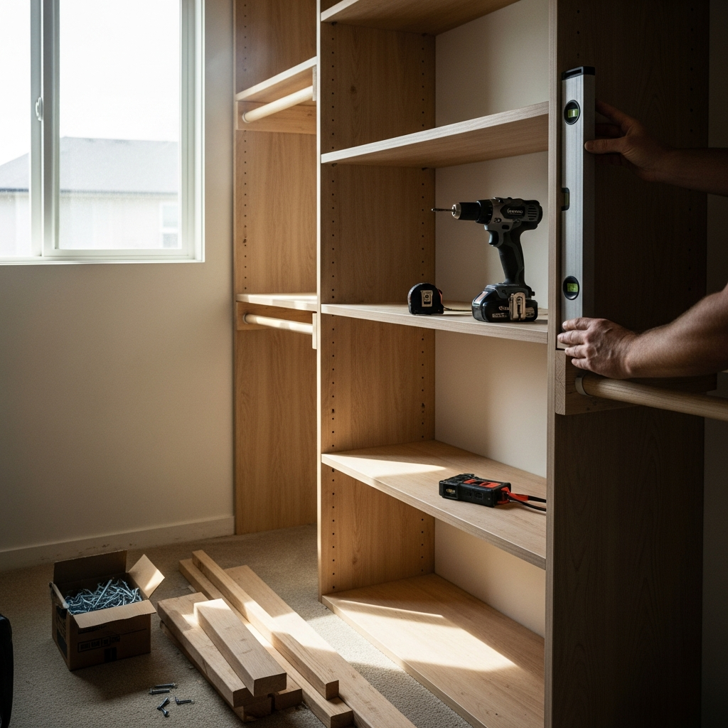 DIY Walk-In Closet Built-Ins in a Weekend