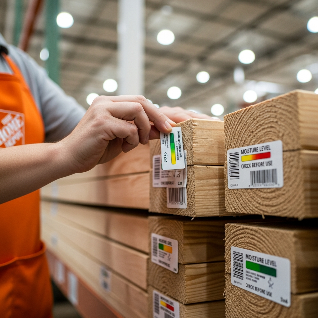 Home Depot Adds Moisture Labels to Lumber