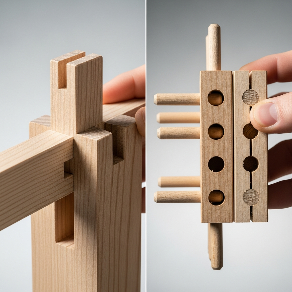 Mortise and Tenon vs Dowel Joints for Furniture
