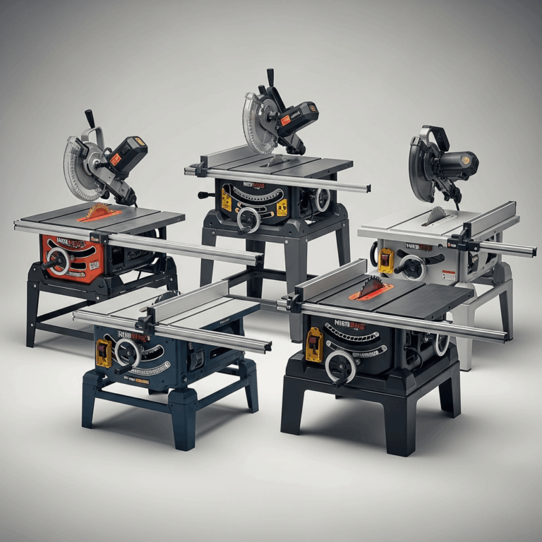 Professional photograph related to: Best Hybrid Table Saw for Small Shops — 5 Models Compared. High