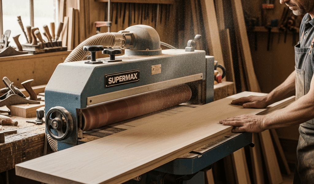 Professional photograph related to: Supermax Drum Sander — Is It Worth the Money for Furniture Maker
