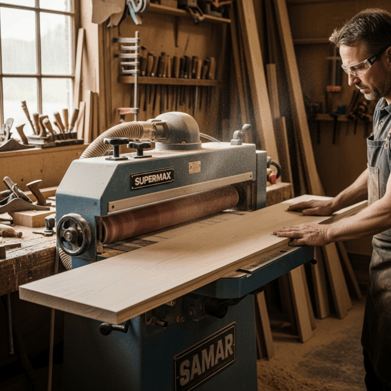 Professional photograph related to: Supermax Drum Sander — Is It Worth the Money for Furniture Maker