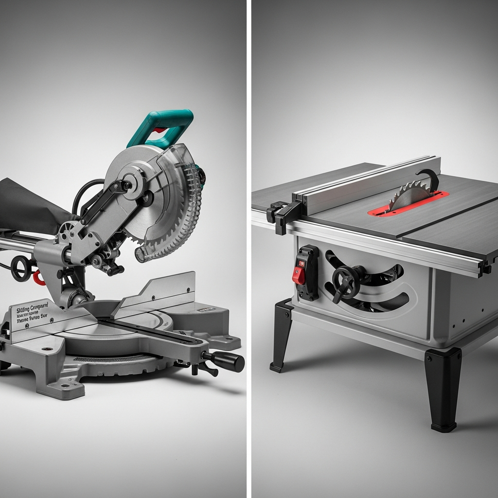Sliding Compound Miter Saw vs Table Saw — Which Do You Need First?